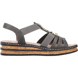 Rieker Keilsandaletten Damen Grau 36