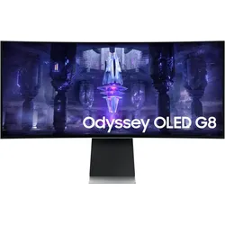 Samsung Odyssey OLED G8 G85SB, 34" Curved Display schwarz/weiß