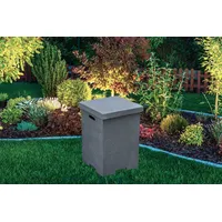 Gardenforma Abdeckung für 11 kg Gasflaschen, Beton-Optik dunkelgrau Faser-Beton