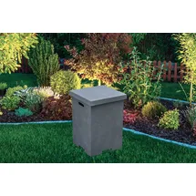 Gardenforma Abdeckung für 11 kg Gasflaschen, Beton-Optik dunkelgrau Faser-Beton