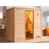 weka Sauna »Bergen 2«, BxHxT: 198 x 203,5 x 198 cm - beige