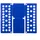 InnovaGoods Faltbrett für Kinderwäsche 40x16x1 cm, Blau