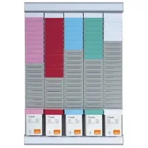 NOBO T-Karten-Planung & Wochenplaner, 5 Spalten 24 Fächer.