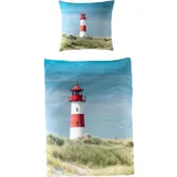 Traumschlaf Traumschlaf, Bettwäsche Leuchtturm 135x200+80x80 cm blau