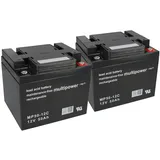 Multipower Blei Akku 2x 12V 50Ah 2 St.