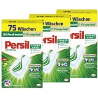 Persil Power Bars Universal Waschmittel (3 x 75 Waschladungen), vordosiertes Vollwaschmittel mit biologisch abbaubarem Schutzfilm, für reine Wäsche & hygienische Frische für die Maschine