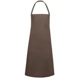 Karlowsky Fashion GmbH Karlowsky BLS 3 PURE Latzschürze BASIC, 65% Polyester/35% Baumwolle, Hellbraun, Einheitsgröße