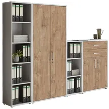 MID.YOU Tabor Aktenschrank 22 x 40 x 180 grau