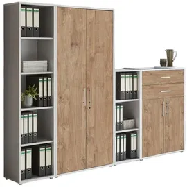 MID.YOU Tabor Aktenschrank 22 x 40 x 180 grau