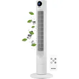 Echos Turmventilator 28 cm Weiß