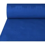 DeinPack 1 x Tischdeckenrolle 1m x 50m blau | Damast Tischtuch Rolle | Einweg Tischdecke 50 Meter lang 1 Meter breit, ideal für Jede Party, Vereinsfeier, Geburtstagsfeier, Bierzelt Garnitur