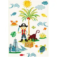 Pergamon Kinder Teppich Maui Kids Piratenwelt Bunt 140x200cm