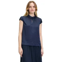 Betty & Co Damen Schlupfbluse Kurzarm Dunkelblau,38