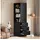 stilvora Bücherregal 60 x 38 x 180 cm Schwarz