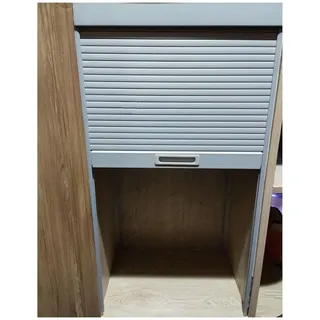 HAIXHX Aluminium Falttür Tambour-Schiebetür Für Schränke, 40 50 60 70 80 90 100 cm Rolltüren, Einziehbare ABS-Schranktüren Für Büro, Flur, Küche, Schlafzimmer(55x90cm (21.7x35.4))