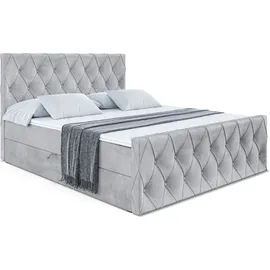 altdecor Boxbett, AMAY-Z - 160x200 cm - H3 - Hellgrau