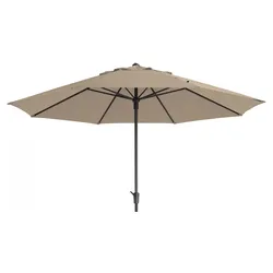 Madison TIMOR Sonnenschirm Kurbelschirm Gartenschirm Ø400cm natur
