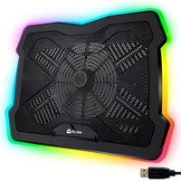 KLIM Notebook-Kühler Ultimate, RGB Beleuchtung, für 11 bis 17 Zoll Laptops bunt|schwarz