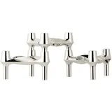 STOFF Nagel Kerzenständer-Set BMF chrom Silber