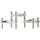 STOFF Nagel BMF Kerzenhalter 7 cm 10,20 cm silber