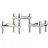 STOFF Nagel Kerzenständer-Set BMF chrom Silber