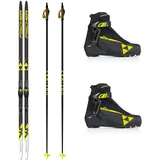 Fischer Langlaufski-Set LS Skate Skating Skier + Bindung + Schuhe + Stöcke (172)