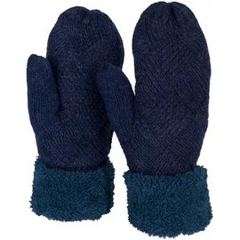 Stylebreaker Fäustlinge Strickhandschuhe Dunkelblau Einheitsgröße
