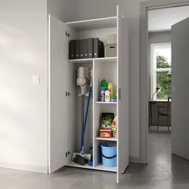 home collective Mehrzweckschrank 75 x 35 x 184 cm Weiß
