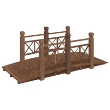 vidaXL Gartenbrücke 150 x 67 x 56 cm Braun
