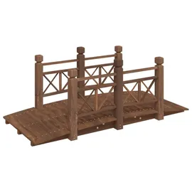 vidaXL Gartenbrücke 150 x 67 x 56 cm Braun