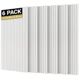 TONOR 6 Pack Akustikpaneele selbstklebend, 120x60x0.9 cm Schalldämmung Schallschutz wand Schallschutzplatten Akustikplatten, Akustische Behandlung und Wanddekoration für Studio Büro, Weiß
