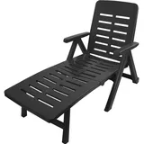 Mojawo Doppelliege Klappliege 189 x 60 x 60 cm Anthrazit