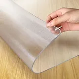 GYYFQH Tischfolie Transparent 2mm/3mm,Transparente Tischdecke Nach Maß,Tischfolie Matt Transparent,Tischfolie Nach Maß Mit Muster,wasserdichte Schutzhülle(StyleB3mm,90×160cm)