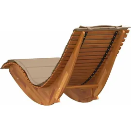 vidaXL Schaukelliege 100 x 100 x 100 cm Braun
