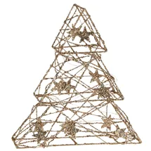 COM-FOUR Deko Baum 29 cm Goldfarben