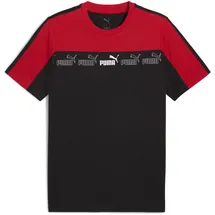 Puma T-Shirt "Around The Block T-Shirt Herren", Herren, Gr. M, rot (for all time rot), Obermaterial: 100% Baumwolle. Rippe: 80% Baumwolle, 20% Polyester, clean, regular fit, Rundhals, Shirts T-Shirt