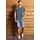 STREET ONE MEN, Herren, Gr. L (42), blau (dusty blau), Web, 100% Baumwolle, bedruckt, normal normal, V-Ausschnitt, Bündchen, Shirts T-Shirt, aus reiner Baumwolle