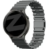 Bandz Fossil Gen 5 Armband Stahl 'Ocean' für Fossil Gen 5 - Titan grau - Clip Verschluss
