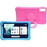 Denver TIO-80105KBLUEPINK Kinder-Tablet – Android 13 64GB Speicher, mit zwei Bumpern