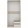 marmex möbel TRES Garderobenschrank 100x51x206cm Beige/Grau