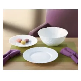 Arcoroc Trianon flach, 27.3cm, Opal, weiß, 6 Stück