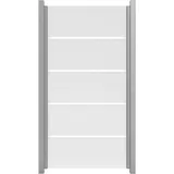 GROJA Sichtschutzelement 90 x 180 cm Silber Glas