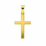 Adelia ́s Kettenanhänger Kreuzanhänger 333 Gold (8K), Goldanhänger Kreuz goldfarben