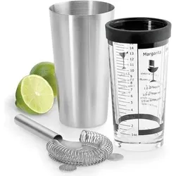 Lounge Boston-Shaker mit Mixer silberfarben