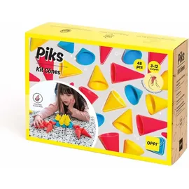 oppi sas OPPI TOYS - Piks Stapelspielzeug Kegelset 48-teilig