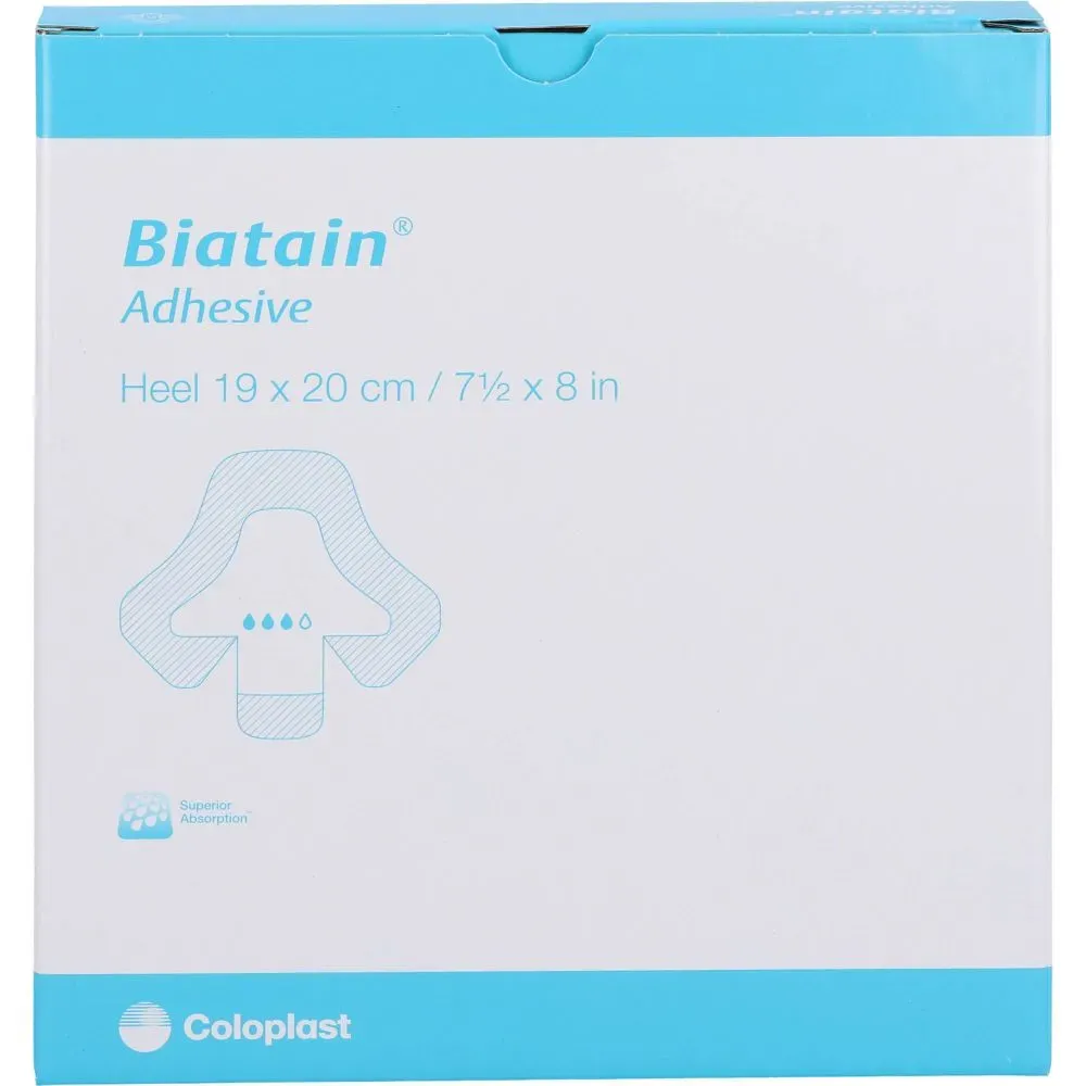 BIATAIN Schaumverband Ferse 19x20 cm 5 St