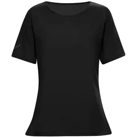 TRIGEMA Damen, T-Shirt DELUXE mit Kristallsteinen", Gr. M, schwarz, (schwarz 008) - M