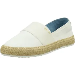 Espadrille »Raffiaville«, Strandschuh, Slipper mit Bast-Verzierung, Gr. 36, weiß-natur, , 50590326-36