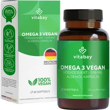 Vitabay Omega-3 1100 vegan 600 mg DHA + 300 mg EPA