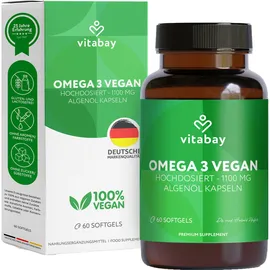 Vitabay Omega-3 1100 vegan 600 mg DHA + 300 mg EPA
